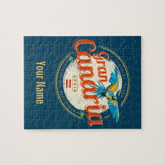 Gran Canaria Parrot Canarische Eilanden Spanje Vin Legpuzzel (Horizontaal)