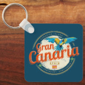 Gran Canaria Parrot Canarische Eilanden Spanje Vin Sleutelhanger (Voorkant)