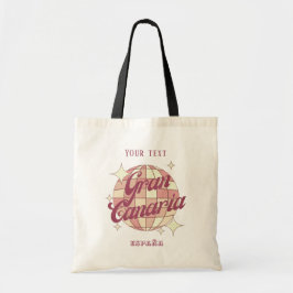 Gran Canaria Spanje España retro  Tote Bag