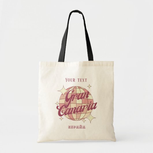 Gran Canaria Spanje España retro  Tote Bag (Voorkant)