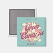 Gran Canaria Spanje toerisme souvenir decor Magneet (Voorkant / Achterkant)