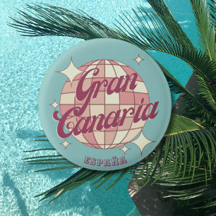Gran Canaria Spanje toerisme souvenir Ronde Button 3,2 Cm