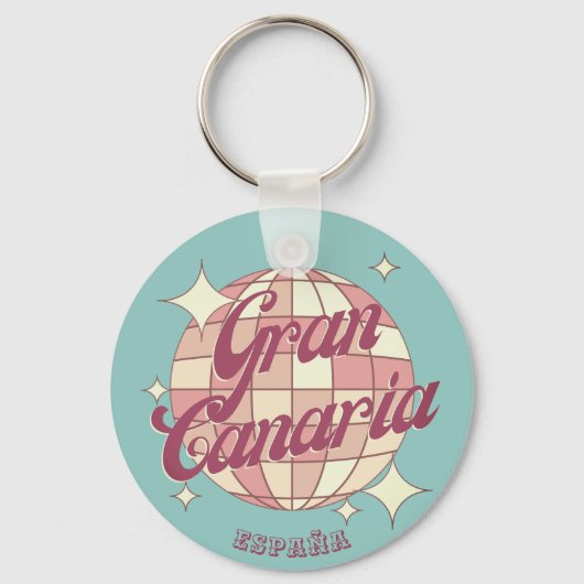 Gran Canaria Spanje toerisme souvenir Sleutelhanger (Voorkant)