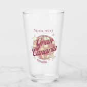 Gran Canaria Spanje vakantie drank bier Glas (Voorkant)