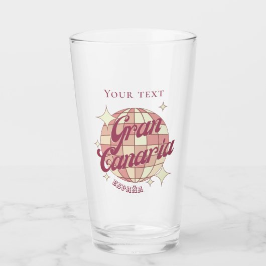 Gran Canaria Spanje vakantie drink bier Glas (Voorkant)