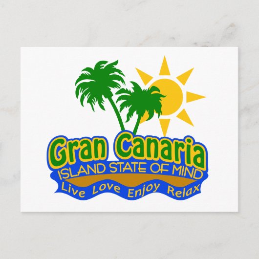Gran Canaria State of Mind briefkaart (Voorkant)