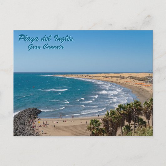 Gran Canaria Strand Scene Ansichtkaart Briefkaart (Voorkant)