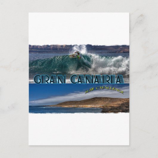 Gran Canaria Surf Challenge Briefkaart (Voorkant)