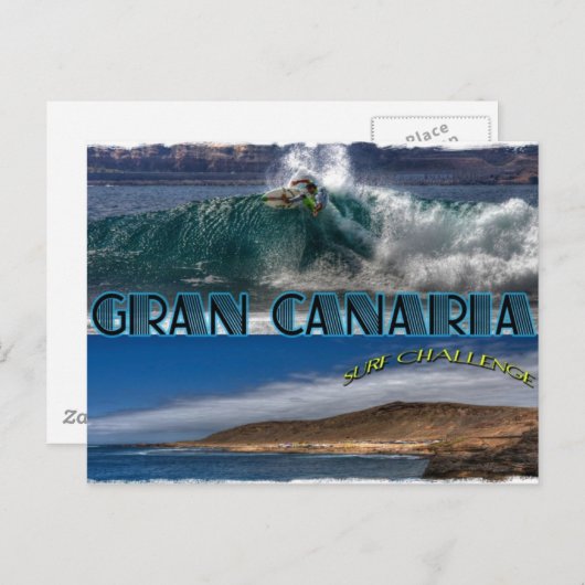 Gran Canaria Surf Challenge Briefkaart (Voorkant / Achterkant)