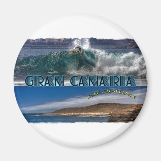Gran Canaria Surf Challenge Magneet (Voorkant)