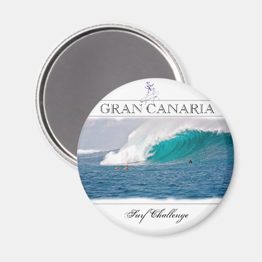 Gran Canaria Surf Challenge Moderne magneet (Voorkant / Achterkant)