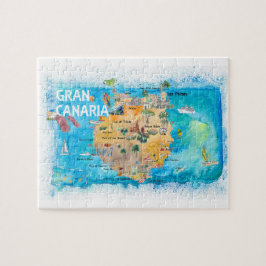 Gran Canaria Travel Map Legpuzzel