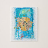 Gran Canaria Travel Map Legpuzzel (Verticaal)