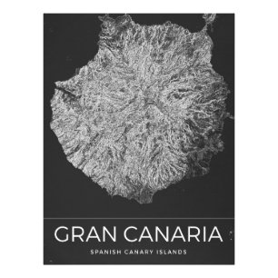 Gran Canaria Vintage Reisgids Foto Afdruk