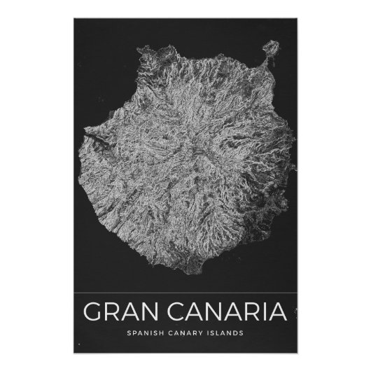 Gran Canaria Vintage Reisgids Perfect Poster (Voorkant)
