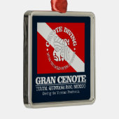 Gran Cenote (best caves) Metalen Ornament (Rechts)