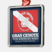 Gran Cenote (best caves) Metalen Ornament (Links)