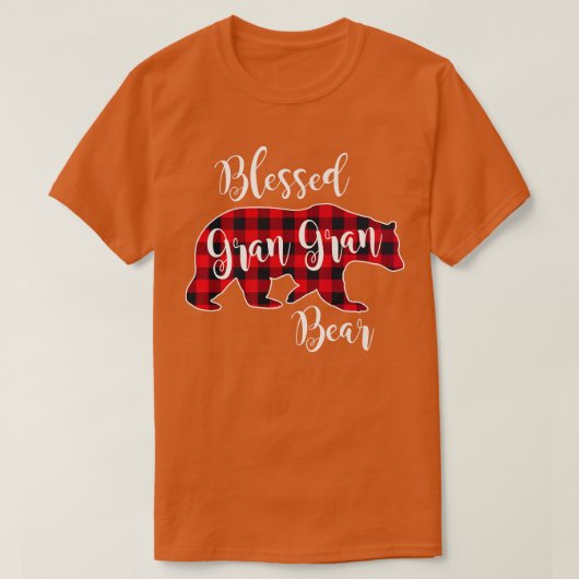 Gran Gran Beer Red Buffalo Check Pset Gra T-shirt (Design voorkant)