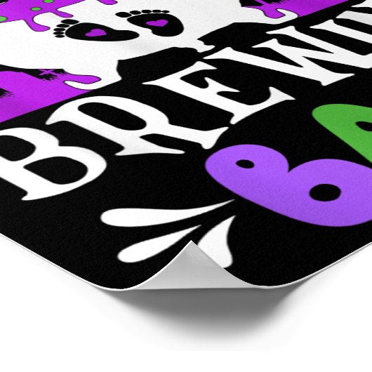 Gran Of The Brewing Baby Grandma To Be Halloween  Poster (Hoek)