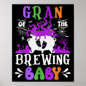 Gran Of The Brewing Baby Grandma To Be Halloween  Poster (Voorkant)