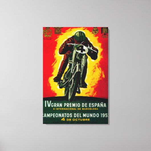 Gran Premio de Espana  posterEuropa Canvas Afdruk (Voorkant)