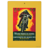 Gran Premio de Espana  posterEuropa Klembord (Achterkant)