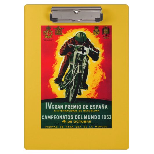 Gran Premio de Espana  posterEuropa Klembord (Voorkant)