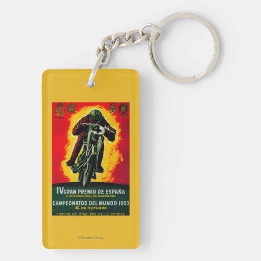 Gran Premio de Espana  posterEuropa Sleutelhanger (achterkant)