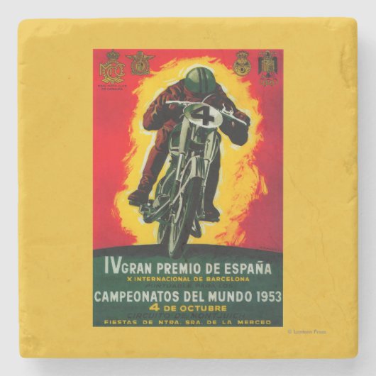 Gran Premio de Espana  posterEuropa Stenen Onderzetter (Voorkant)