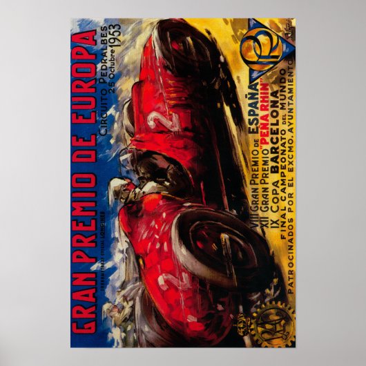 Gran Premio De Europa posterEuropa Poster (Voorkant)
