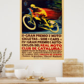 Gran Premio de Moto GP Motorcycle Racing Catalunya Poster (Keuken)