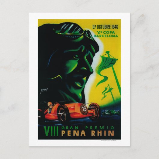 Gran Premio Pena Rhin  Poster Europe Briefkaart (Voorkant)