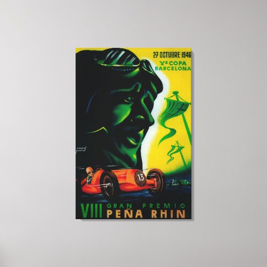 Gran Premio Pena Rhin Poster Europe Canvas Afdruk (Voorkant)