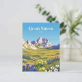 Gran Sasso d'Italia Italië Briefkaart (Staand voorkant)