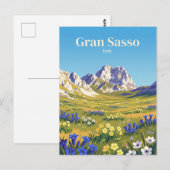 Gran Sasso d'Italia Italië Briefkaart (Voorkant / Achterkant)