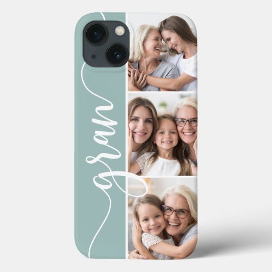 Gran Script Grandma Photo Collage Case-Mate iPhone Case (Achterkant)