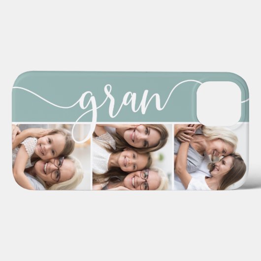 Gran Script Grandma Photo Collage Case-Mate iPhone Case (Achterkant (horizontaal))