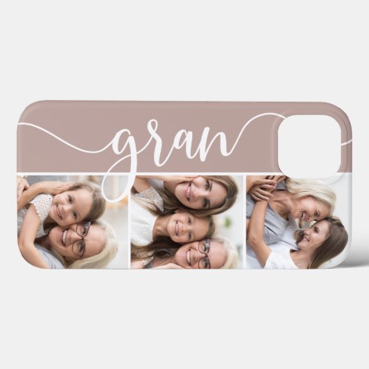 Gran Script Grandma Photo Collage Case-Mate iPhone Case (Achterkant (horizontaal))