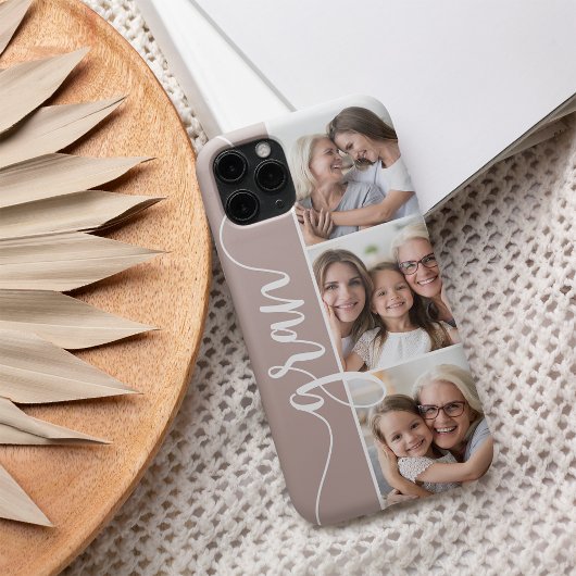 Gran Script Grandma Photo Collage Case-Mate iPhone Case
