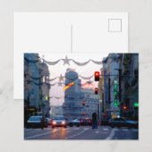 Gran Vía de Madrid en Navidad Briefkaart (Voorkant / Achterkant)