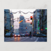 Gran Vía de Madrid en Navidad Briefkaart (Voorkant)