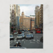 Gran Vía de Madrid, España Briefkaart (Voorkant)