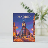 Gran Vía Spanje Briefkaart (Staand voorkant)