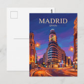 Gran Vía Spanje Briefkaart (Voorkant / Achterkant)