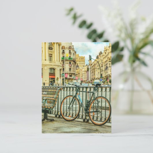 Gran Via Street, Madrid, Spanje Briefkaart (Staand voorkant)