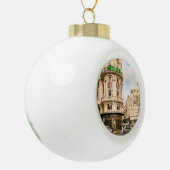 Gran Via Street, Madrid, Spanje Keramische Bal Ornament (Links)