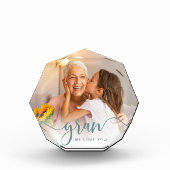 Gran We houden van je | Grandma Script Overlay Fotoblokken (Voorkant)