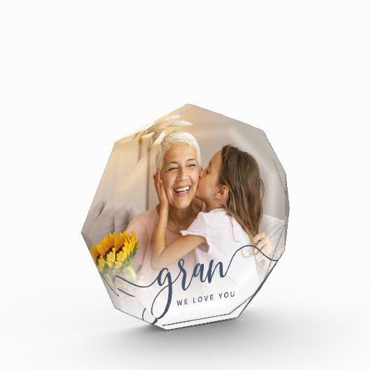 Gran We houden van je | Grandma Script Overlay Fotoblokken (Links)