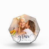 Gran We houden van je | Grandma Script Overlay Fotoblokken (Voorkant)