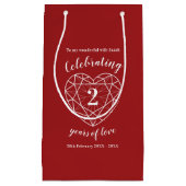 Granaat 2 jaar liefde vrouw cadeautas (Voorkant)